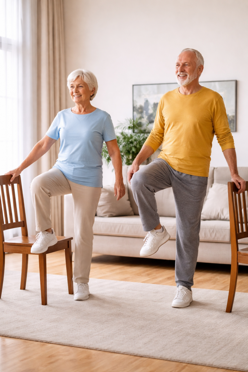 Bài tập thăng bằng giúp người lớn tuổi vận động vững hơn