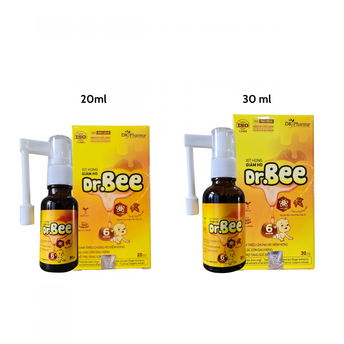 Xịt họng giảm ho Dr.Bee 20ml và 30ml